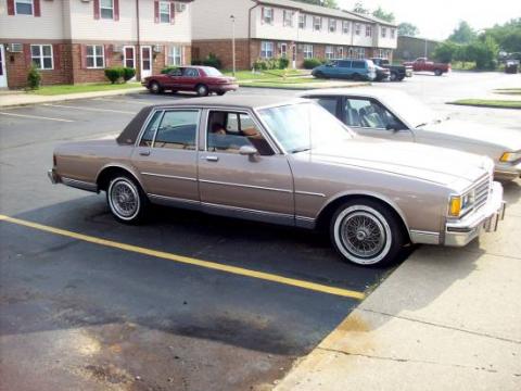 Peanut Butter Tan 1983 Chevrolet Caprice Classic with Brown interior 1983