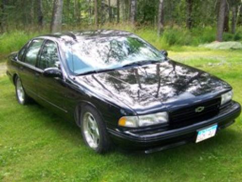 Black 1995 Chevrolet Impala SS with Grey interior 1995 Chevrolet Impala SS
