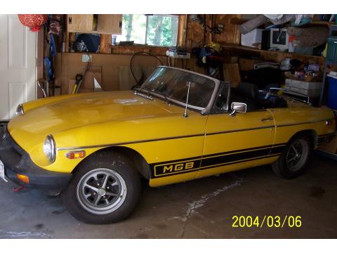 Yellow 1979 MG MGB Roadster with Black interior 1979 MG MGB Roadster in 