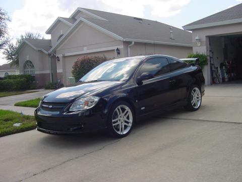 Black 2008 Chevrolet Cobalt SS Coupe with Ebony interior 2008 Chevrolet