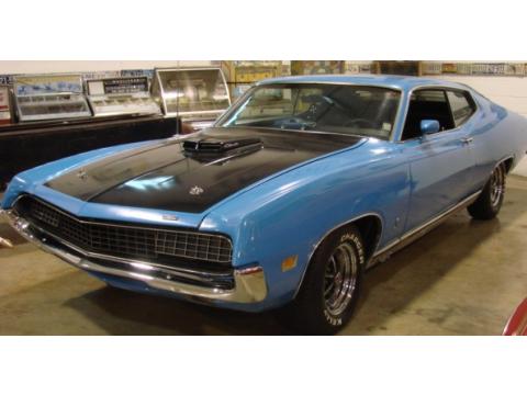 Blue Black 1971 Ford Torino GT 2 Door Coupe with Black interior 1971 Ford