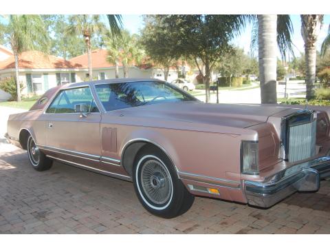 Rose Metallic 1977 Lincoln Continental Mark V with Burgundy interior 1977