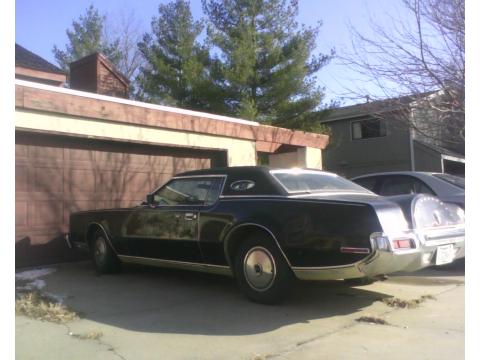 Black 1973 Lincoln Continental Mark IV with Red interior 1973 Lincoln 