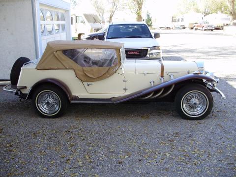 Tan Brown 1935 MercedesBenz SSK Gazelle Kit Car with Brown Leather interior