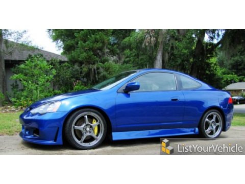 2002 Acura  Type on Arctic Blue Pearl 2002 Acura Rsx Type S Sports Coupe With Ebony Black